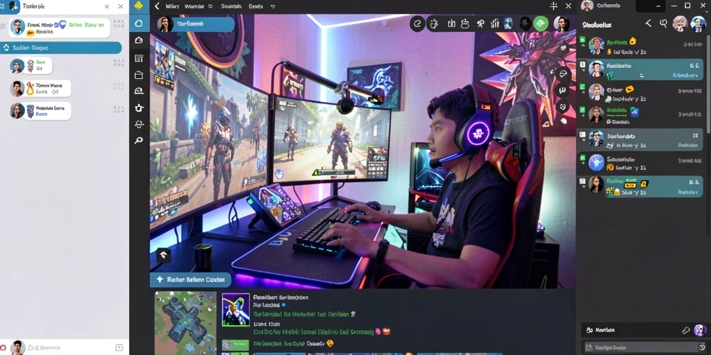Tangkapan layar memperlihatkan momen seru dalam turnamen game.