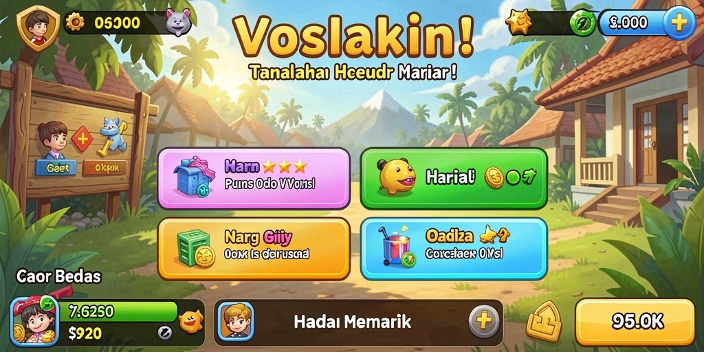 Contoh permainan dengan grafik yang memukau.
